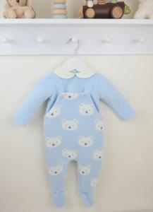 PX0728  Benny Bear Dungaree Set  (NB - 6 months)