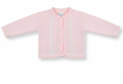 PX0858P-B   Martha Pink Lace Cardigan  (6-24 months)