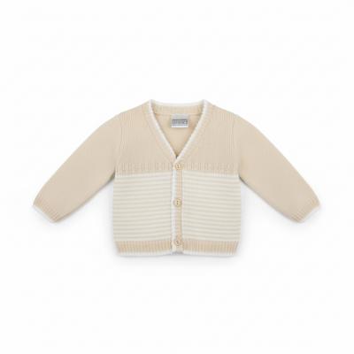 PX0868-BIS-A  Natural Marshall Cardigan  (Newborn -6 months)