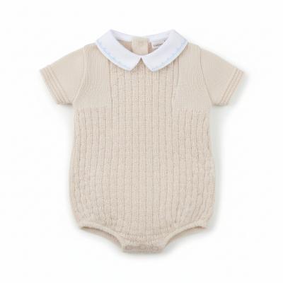 PX0874N   Natural Leon Romper  (Newborn -6 months)