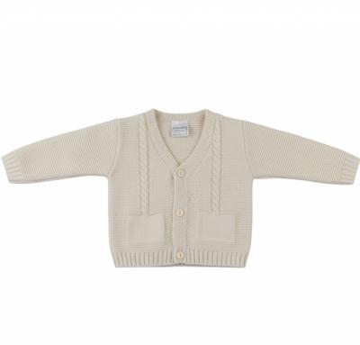PX0877-BIS-B  Natural Fletcher Cardigan  (6-24 months)
