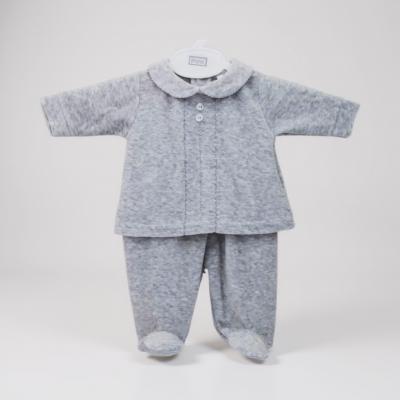 PX8874GR  Classic-G Classic Velour Set  (NB-6 months )