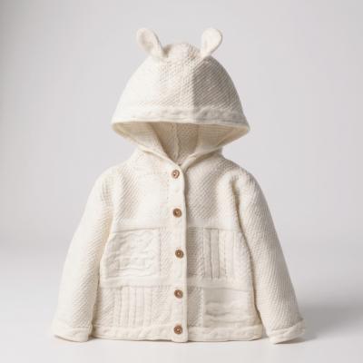 RBB03935W  Cotton knit cardigan  (0-12 months)