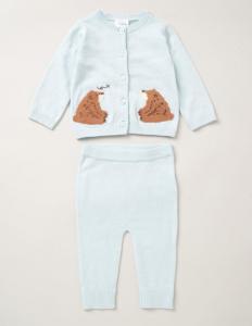 RBE07660  Bear Knit set (0-12 months)