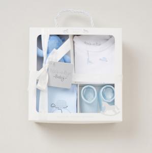 RBE08688  4 piece "Giraffe"  Boxed Gift Set  (0-3 months)