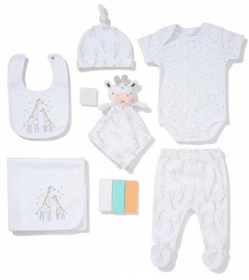 RBF10339W  10 piece layette "Giraffe"  (3-6 only)