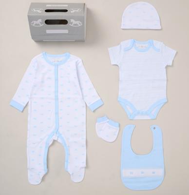 RBF10713  Sky Crown  5 Piece Layette Set  (Nb-6 months)