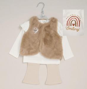 LJG10866B  Smiling Gilet Set  (2-5 years)
