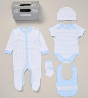 RBG11999  Crown  5 Piece Layette Set  (Nb-6 months)