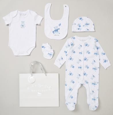 RBG12002  Hello Bear  5 Piece Layette Set  (Nb-6 months)