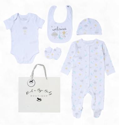 RBH12683  "Welcome" 5 Piece Layette Set  (Nb-6 months)