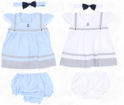 RBH12907-A  Sailor Dress Set  (0-9 months)