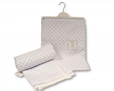 SB110-422-S  Sky  "Braid and Lace" Shawl 