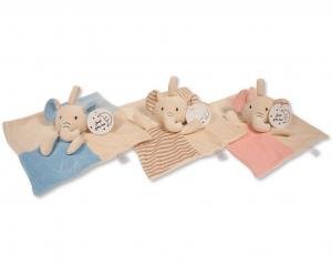 SB25-1253  Plush Elephant Comforter  (Choose Colour)