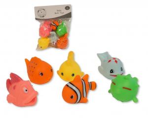SB25-1267   Squeaky Baby Bath Toys - Fish 