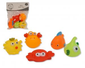 SB25-1269   Squeaky Baby Bath Toys -Sealife 