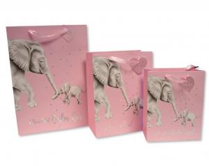 SB25-1287P  Elephant Pink Gift Bag  (choose size)