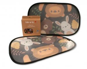 CC50-0028  Twin Pack "Animal" Mesh Sunshades 