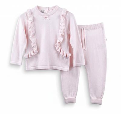 SM6832-P  Pink Frilled Knitwear  (0-12 months)