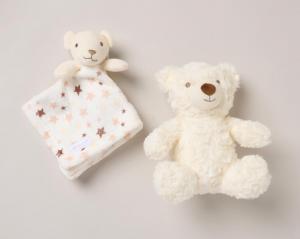 SND06332  Bear Toy and Comforter Set 