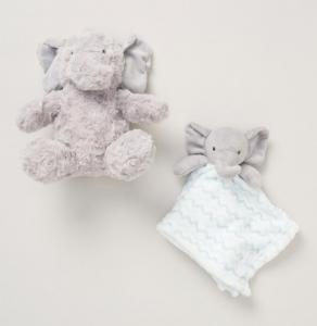 SND06333  Elephant Toy and Comforter Set 