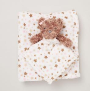 SNE08874   Teddy Blanket and Comforter Set 