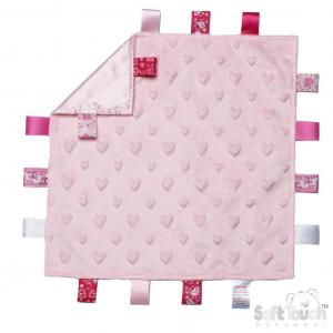 STBC16-P  Pink Heart Comforter 