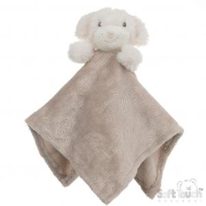 STBC305-BI  Biscuit Puppy Comforter with embossing 