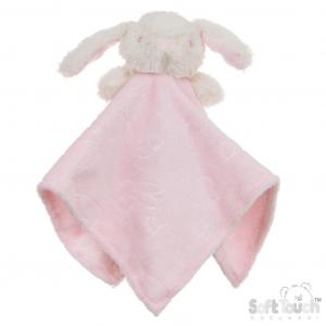 STBC305-P  Pink Bunny Comforter with embossing 