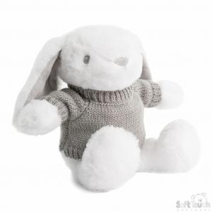 STBU320-W  White Rabbit with jumper 20cm 