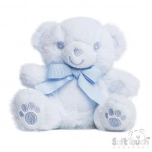 STEST60-B  Recycled Teddy Bear with Paws 15cm 
