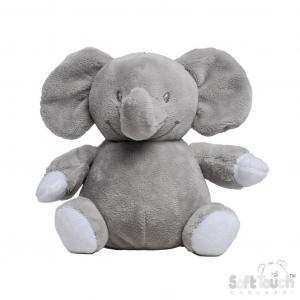 STETE66-G  Grey Eco Elephant Toy 15cm 