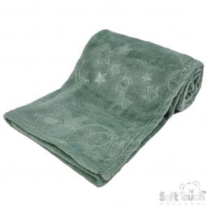 STFBP305-SG  Sage Green "Animals" Embossed Wrap 