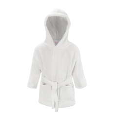 STFBR22-W  White Infant Coral Fleece Robe  (Choose 0-24)