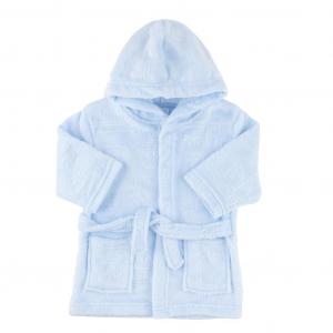 STFBR305-B-6-12  Sky Vehicle embossed Fleece Robe  (6-12 months)
