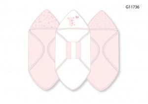 STG11736p  Hooded Towel and Wash Cloth Set "Teddy" 