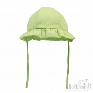 STH20-Mi  Green Summer Hat  (0-24 months)