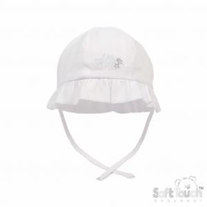 STH66-W  Lined little Star Summer Hat  (0-24 months)