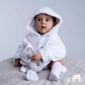 STHD110-W New Batch White Waffle Hoodies (6-36 m)