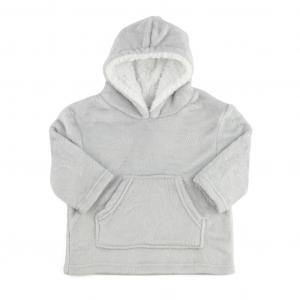 STHD305-G-6-24  Grey Animal Embossed Hoodies  (6-24 months)