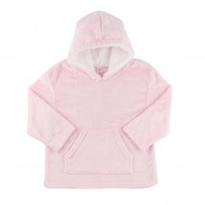 STHD305-P-6-24  Pink Bunny Embossed Hoodies  (6-24 months)