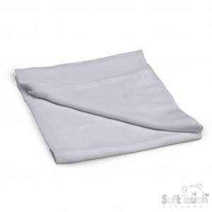 STMS01-W White Muslin Square
