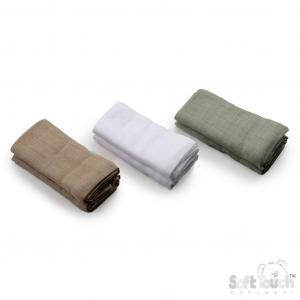 STMS11-N Neutral Six pack of muslins