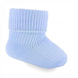 STPRS07-B  Blue 2 Pair Set Premature Infants Sock  (Tiny Baby)