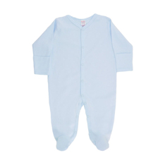 STS4663-S  Blue Sleepsuit  - cuff mittens  (0-9m Choose)
