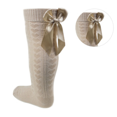 STS51-BE  Knee socks with ribbons  (2-6 years)