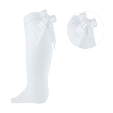 STS51-W  Knee Socks With Ribbons  (2-6 years)