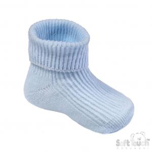 STS901-B-BP  Sky Turn-over Socks  (0-3 months)