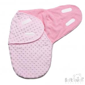 STSW116-P  Pink Bubble Swaddle Wrap  (0-3 months)