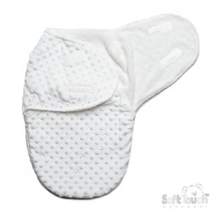 STSW116-W  White Bubble Swaddle Wrap  (0-3 months)
